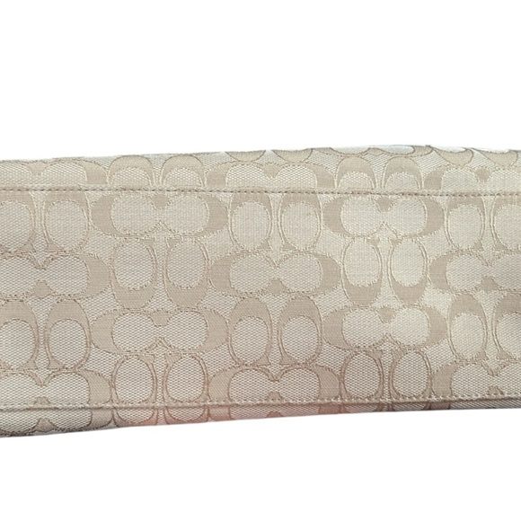 Coach Beige Signature Hobo Bag - Picture 6 of 7